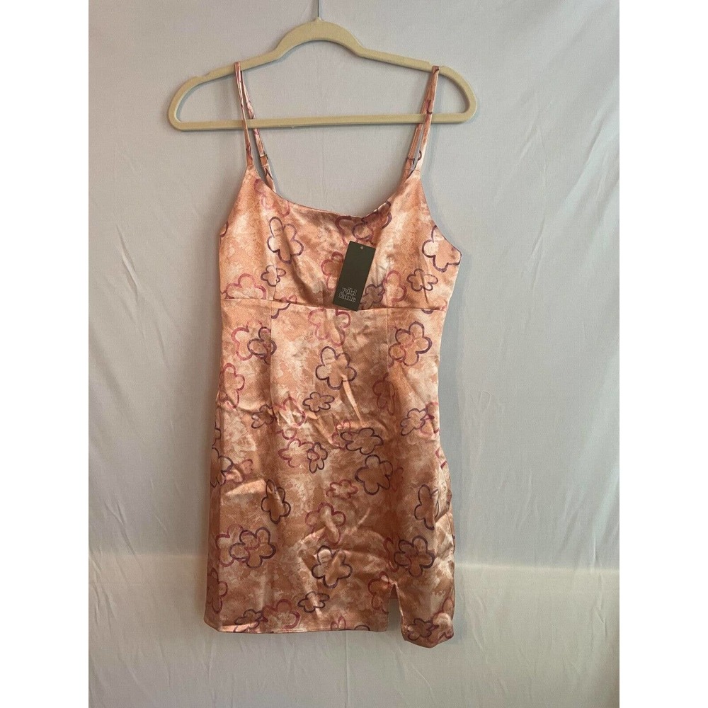 Wild Fable Light Pink with Flowers slip Dress Juniors Size Small